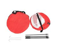 Adfaga Professional Golf Chipping Net Portable Foldable Nylon Golf Practice Target Training Aid for Indoor Outdoor Backyard Driving Range Improvement (Red)