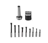 Adfaga Professional Grade F1 Boring Head with 1 1/2 18UNF Tail Thread and M12 MT3 Shank High Precision Carbon Steel Boring Tool for CNC Milling Machines and Industrial Lathes