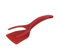 Adfaga Professional Grade High Temperature Kitchen Spatula for Eggs Pancakes Steaks and Fish Non Stick Food Turner with Sloped Edges Durable PPA Material 3.1oz (Red)