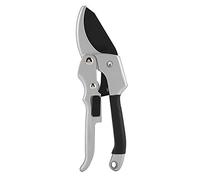 Adfaga Professional Heavy Duty Garden Pruning Shears SK5 Steel Sharp Ergonomic Non Slip Handle with Spring Mechanism for Fruit Trees Bonsai Flowers Shrubs Trimming Silver Yellow 20 (Silver)