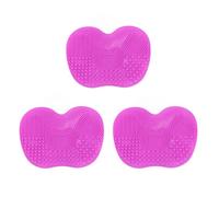 Adfaga Professional Makeup Brush Cleaning Mat 3pcs Set Silicone Foldable Cosmetic Brush Cleaner Scrubber Pad with Suction Cups for Home Travel Salon Use Reusable Durable Lightweigh