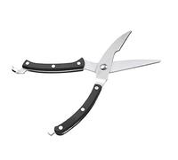 Adfaga Professional Multi Function Kitchen Scissors Heavy Duty Stainless Steel Food Shears Meat Poultry Bone with Safety Lock for Cooking Butchering Home Restaurant Use Silver 10