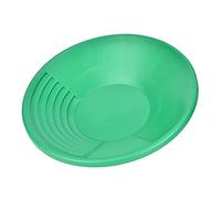 Adfaga Professional Plastic Gold Pan Mining Basin Tool for Prospecting Dredging River Panning Gold Hunters Green 15x4.7 Inches 10.1oz