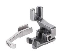 Adfaga Professional Presser Foot Set 2PCS Industrial Walking Foot High Low Adjustable with Knife for Leather Thick Fabric Sewing Machine Accessories Replacement Parts 3/16 Inch