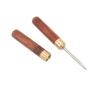 Adfaga Professional Racket Stringing Awl Stainless Steel Needle with Ergonomic Wooden Handle for Tennis Badminton Racquet Stringing Tool Durable Precise Adjustment Compact Lightwei