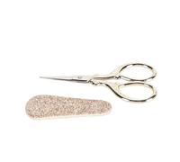 Adfaga Professional Stainless Steel Sewing Embroidery Scissors Set with PU Leather Protector Ergonomic Handle Multifunctional Tool for DIY Crafting Fabric Cutting and Home Decorati (Golden Phoenix)