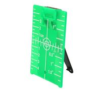 Adfaga Professional Target Plate with Foldable Stand Dual Scale Measurement for Construction Surveying Home Improvement Projects Red Green 10.5cm x 7.5cm (Green Light Target Board)