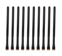 Adfaga Professional Ultra Thin Brush 10Pcs Set Flat Head Soft Hair Brow Liner Brush for Makeup Artists Beginners Home Travel Salon Use