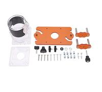 Adfaga Professional Woodworking Flip Board with Transparent Cover Heavy Duty Resistant Plastic Balanced Design for Slotting Trimming Machine Complete Accessories Kit Yellow