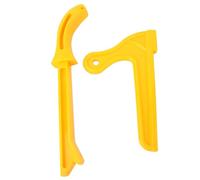 Adfaga Professional Woodworking Push Sticks 2PCS Yellow Plastic Safety Push Blocks with Ergonomic Handle for Table Saw Router Band Saw Safety Protection for Woodworkers