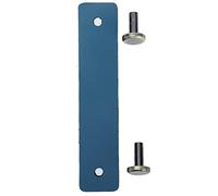 Adfaga PU Leather Drawer Pulls Cabinet Handles Modern Minimalist Style Anticollision Wear Elegant Design for Cabinets Drawers Wardrobes Zinc Alloy Artificial PU Leather 4.9 x 1.0 Inch (Blue)