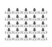 Adfaga Quick Pneumatic Connector 25Pcs Adjustable Air Pipe Connector for Pipeline Flow Control Valve with PU Hose or Nylon Pipe 10mm Diameter for Automation Equipment and Air Pipel