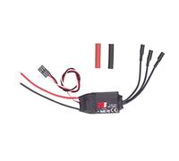 Adfaga RC 20A Brushless ESC Speed Controller Professional Grade Electronic Speed Control with 3.5mm Banana Plugs 5V 2A BEC Output for RC Drones Airplanes Helicopters Black 34g