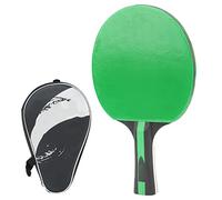 Adfaga REGAIL Professional Table Tennis Paddle Double Sided Beef Tendon Rubber Training Competition Racket with Storage Bag Ergonomic Handle Poplar Wood 262g (Green)