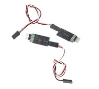 Adfaga Remote Control Car Light Receiver Cord Switch RC Car Accessory Easy Install Plug Play Third Channel Durable Black Plastic 2Pcs 4.7x1.1x0.8cm