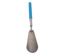 Adfaga Retractable Shoe Horn Stainless Steel Long Handle Adjustable Length 26 to 73.5cm Portable Durable Rust Proof for Elderly Pregnant Women Disabled People (Blue)