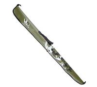 Adfaga Round Fishing Reel Bag Durable Double Layer Tackle Storage Protective Case Pouch Lightweight Compact for Fishing Enthusiasts Polyester Black 16cm x 19cm