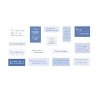 Adfaga Scrapbooking Paper Pad 45 Sheets Premium Decorative Journaling Paper Colorful Craft Paper for Handbook Photo Album DIY Projects and Memory Keeping (Blue)