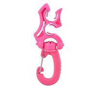 Adfaga Scuba Diving BCD Hose Clip Holder Regulator Retainer Buckle Hook Secure Organize Dive Gear for Snorkeling Scuba Equipment Black Yellow Orange Blue White Pink 9.9x3.7cm (Pink)