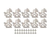 Adfaga Sewing Machine Gauge Positioning Tool Steel Sewing Edge Guide High Accuracy Measurement Device for Industrial Household Flat Sewing Machines 10 Pack with Screws