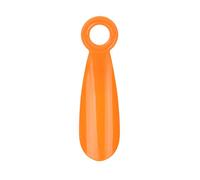 Adfaga Shoe Horn Small Portable Comfortable Arc Moderate Thickness Shoe Spoon Tongue for Household Travelling Men Women Elderly Pregnant ABS Plastic 14 x 4cm (Orange)