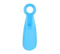 Adfaga Shoe Horn Small Portable Comfortable Arc Moderate Thickness Shoe Spoon Tongue for Household Travelling Men Women Elderly Pregnant ABS Plastic 14 x 4cm (Blue)