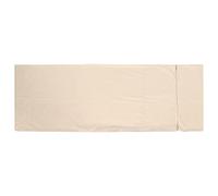 Adfaga Sleeping Bag Liner Lightweight Portable Travel Sleeping Sack Breathable Cotton Camping Sheet for Outdoor Camping Hostels Trains Picnic Khaki Various Sizes (Small 8/3.14in)