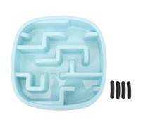 Adfaga Slow Feeder Dog Bowl Premium Square Food Dish Eating Prevent Choking Bloating for Small Medium Large Breed Dogs Cats Pets PP Material Non Slip Base