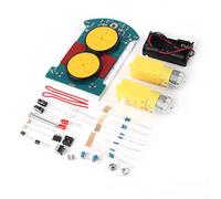 Adfaga Smart Tracking Car DIY Kit with Photoelectric Sensor Voltage Comparator Motor Drive Circuit for STEM Education Robotics Hobbyists and Electronics Beginners Complete Componen