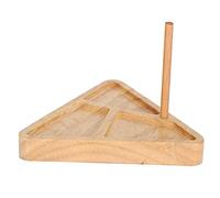 Adfaga Solid Wood Beading Tray Triangular Jewelry Making Board DIY Craft Weaving Loom Kit for Beadworkers Handmade Accessories Organizer Wooden Tray