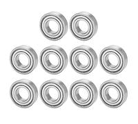 Adfaga Stainless Steel Ball Bearing 10Pcs Set S6004ZZ with Dust Proof Covers High Speed Low Noise for Industrial Machinery Skateboards Papermaking Equipment Railway Axles and Steel