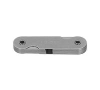 Adfaga Stainless Steel Pitch Metric Imperial Thread Measuring Tool Engraved Scales Screw Pitch for Engineers Mechanics DIY Size R15 25mm