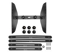 Adfaga Stair Treads Gauge Stainless Steel Measuring Tool High Accuracy for Stair Tread Riser Window Sill Closet Shelf Measuring 8in 12in 16in with 2 Scale Plates 6 Measuring Scales (Black Set)