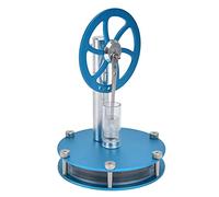 Adfaga Stirling Engine Model Mini Hot Air Motor Educational Science Physics Learning Tool for Students Teachers Engineers Blue Aluminum 13x9cm