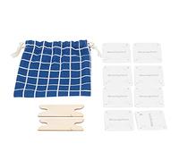Adfaga Tablet Weaving Cards Loom Craft Kit with Weaving Shuttle and Cloth Bag for DIY Handmade Belts Clothing Trim Cardboard Synthetic Wood 30 Cards 2 Shuttles Beginner Friendly
