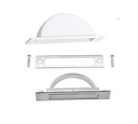 Adfaga Tatami Puller Recessed Concealed Sliding Door Handle Zinc Alloy Cabinet Cupboard Knob Smooth Surface Space Saving Design for Kitchen Bathroom Wardrobe Storage Furniture