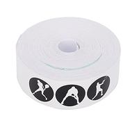 Adfaga Tennis Racket Head Guard Tape High Performance PU Protective Sticker Scratch Durable Frame Protection for Tennis Badminton Squash Rackets 5m Length 16.4ft 12-13 Applications (White)