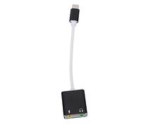 Adfaga USB C Microphone Adapter Type C Sound Card 7.1 Channel USB External Sound Card with Dual Earphones Dual Microphones Plug and Play for Desktop Laptop Gaming Black
