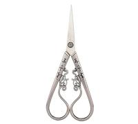 Adfaga Vintage Embroidery Scissors Stainless Steel Sharp Precision Sewing Scissors for Crafting and DIY Projects Household Tailoring and Needlework Lightweight 14cm (Silver Black)