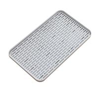 Adfaga Water Drainage Tea Tray Double Layered Rectangular Cup Drain Board with Innovative Design for Kitchen Living Room Plastic Material 39 x 22.5 x 2.5cm
