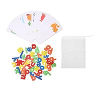 Adfaga Wooden Alphabet Puzzles 26 Letters ABC Learning Spelling Matching Game for Toddlers Preschool Educational Toys with Storage Bag Basswood Material Safe Durable