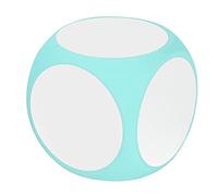 Adfaga Write On Wipe Off Dice Colorful Portable Reusable Teaching Dice for Classroom Learning Games Math Activities Teachers EVA Material 3.9 Inch (Green)