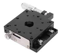 Adfaga X Sliding Table Precision Linear Motion Stage Crossed Roller Bearing Manual Displacement Platform for Optical Equipment Laboratory 60mm Aluminum Alloy Gear Drive System