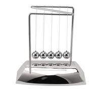 Adfaga Z Shape Pendulum Ball Steel Balance Swing Balls Perpetual Motion Physics Science Educational Desk Decoration Gift for Adults Office Classroom Silver