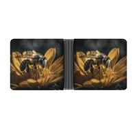 ADFGYERH Serious Bee Wallet PU Leather Material ，Card Holder Multi-layer Design，womens Wallet ， Business Style Suitable for Everyday Use Or As A Gift.