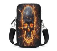 ADFGYERH Shattering of Skull Crossbody Bag Adjustable，Phone Bag Detachable Shoulder Strap，Wallet for Daily Commuting, Can Be Worn Crossbody Or over The Shoulder.