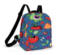 ADFGYERH Shining Eyes Doodle Backpack Waterproof Oxford Cloth ，Backpack for Women Solid Bottom Comfortable And Convenient ，Laptop Bag Suitable for Business Or Casual Occasions, Unisex