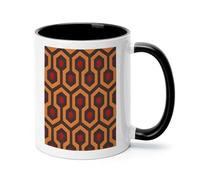 ADFGYERH Shining Overlook 11 Oz Ceramic Travel Coffee Mug, Coffee Cup with Handle, Demitasse Mugs for Latte & Hot Chocolate, Holiday Office Gift Her Him Microwave Safe