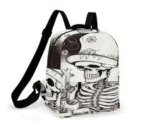 ADFGYERH Skeleton Chef Backpack Waterproof Oxford Cloth ，Backpack for Women Solid Bottom Comfortable And Convenient ，Laptop Bag Suitable for Business Or Casual Occasions, Unisex