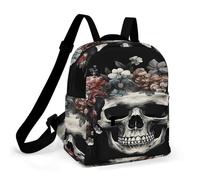 ADFGYERH Skull in Darkness Backpack Waterproof Oxford Cloth ，Backpack for Women Solid Bottom Comfortable And Convenient ，Laptop Bag Suitable for Business Or Casual Occasions, Unisex